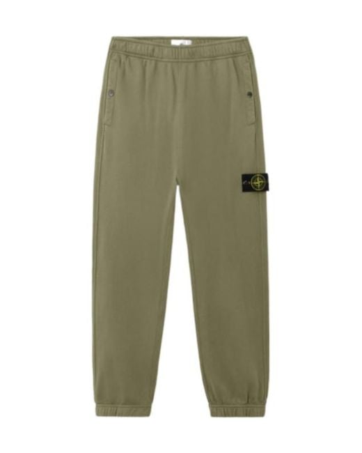 Stone Island Green Regular Fit Pants for men