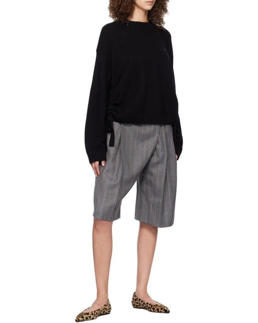 Ganni Black Wool Mix Jumper