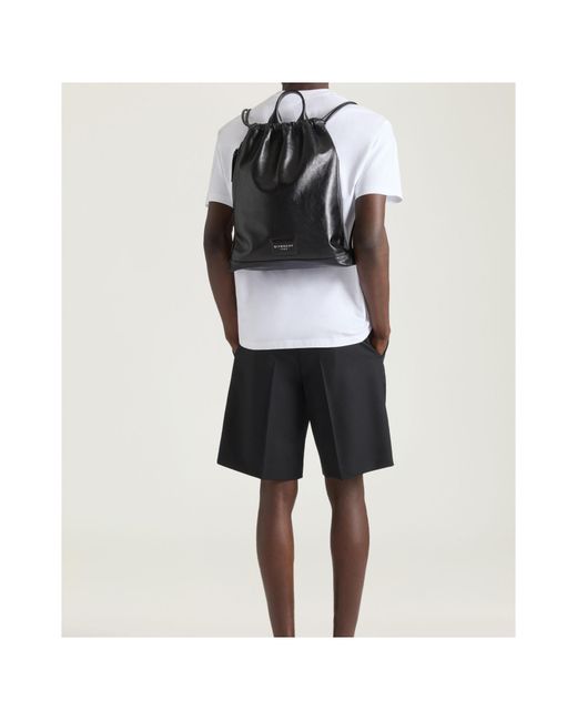 Givenchy Black Antigona Stamped Backpack for men