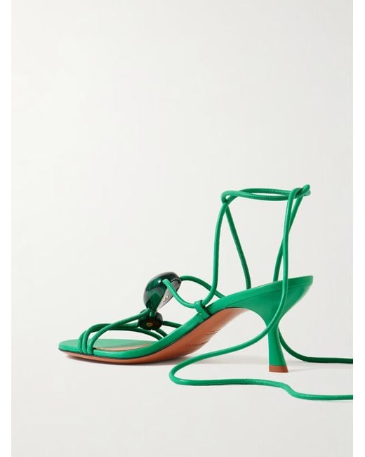 Zimmermann Green Gleam High-Heeled Sandals