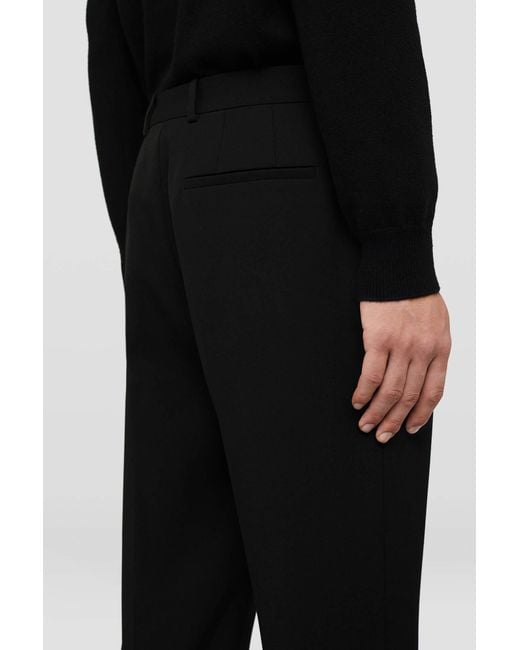 Jil Sander Black Mid-Waisted Tailored Trousers for men