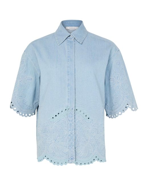 Zimmermann Blue Daylight Denim Shirt