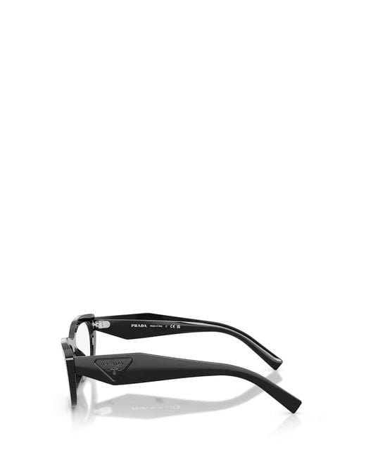 Prada White Eyewear Irregular Frame Glasses for men