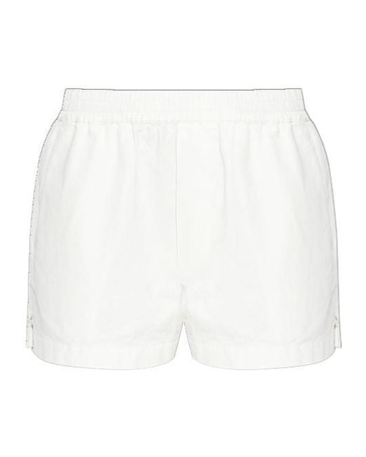 DSquared² White Logo Embroidered Shorts