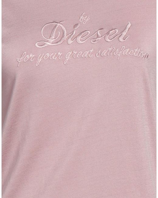 DIESEL Pink Simple Short-Sleeved T-Shirt