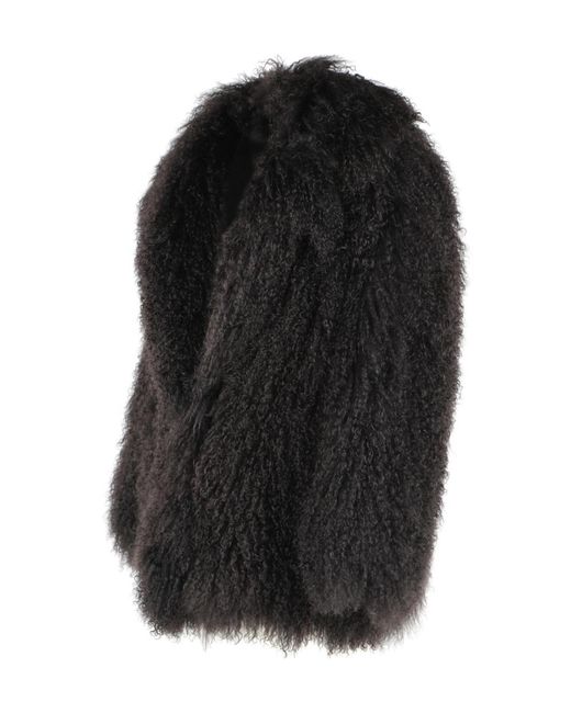 Blancha Black Long-Sleeve Plush Jacket