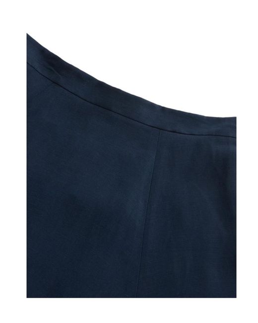 Woolrich Blue Pleated Long Skirt