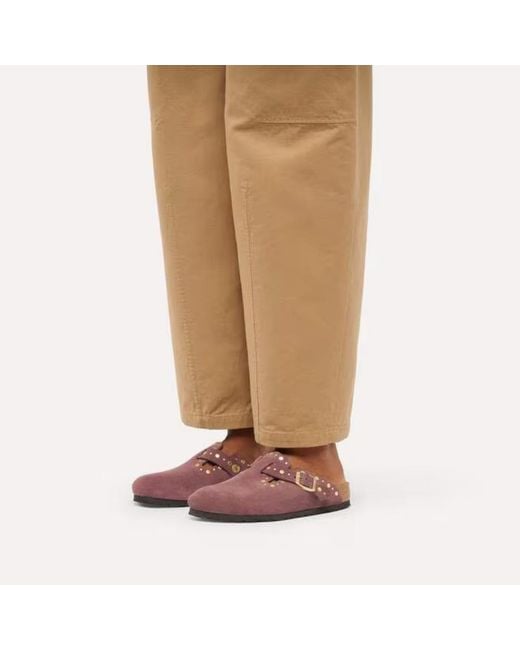 Birkenstock Brown Boston Rivets