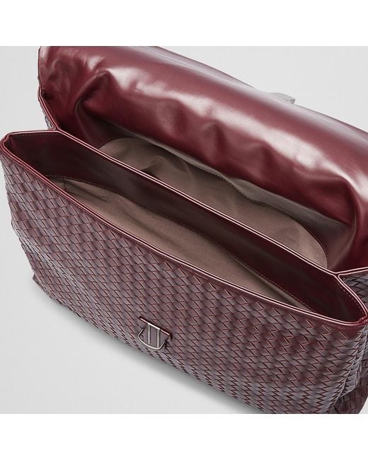 Bottega Veneta Purple Weave A Detail Handbag