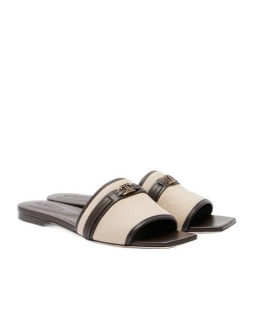 Tod's Multicolor Square Toe Slippers