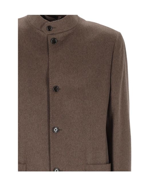 Lardini Brown Single-Breasted Casual Jacket for men