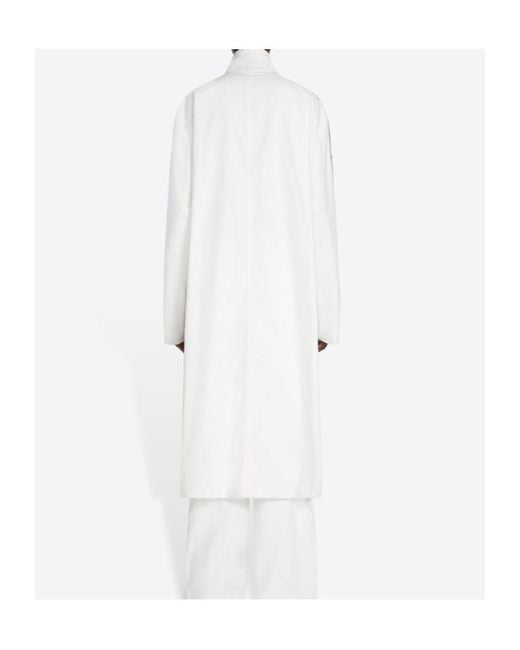 Dries Van Noten Gray Printed Double-Breasted Coat for men