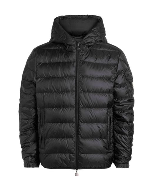 Moncler Black Najan Quilted Hooded Shell Jacket for men