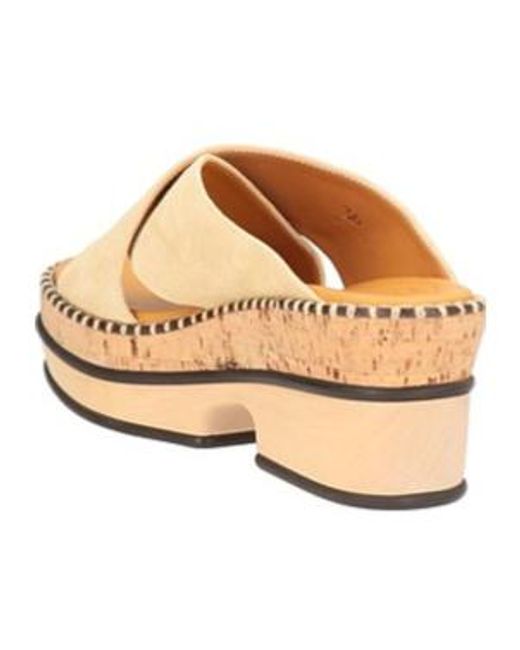 Chloé Natural Suede Sandals