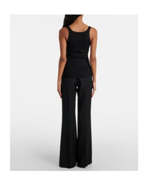 Gabriela Hearst Black Nevin Cashmere And Silk Tank Top