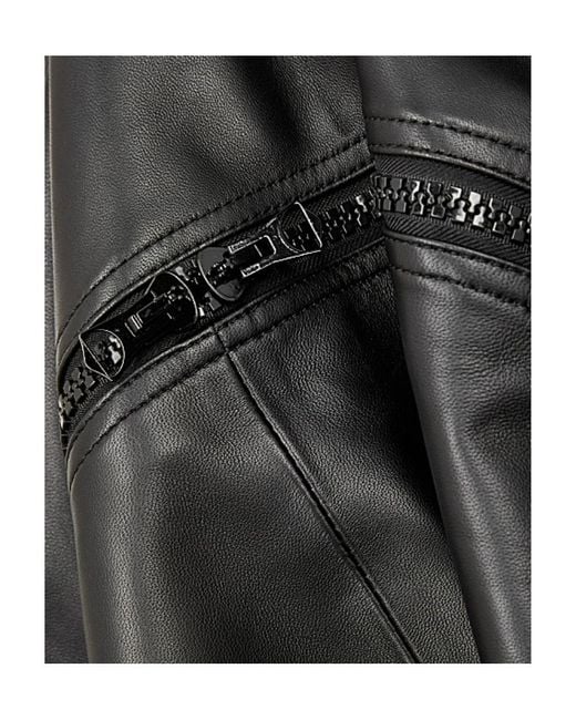 Dries Van Noten Black Logo Leather Jacket for men