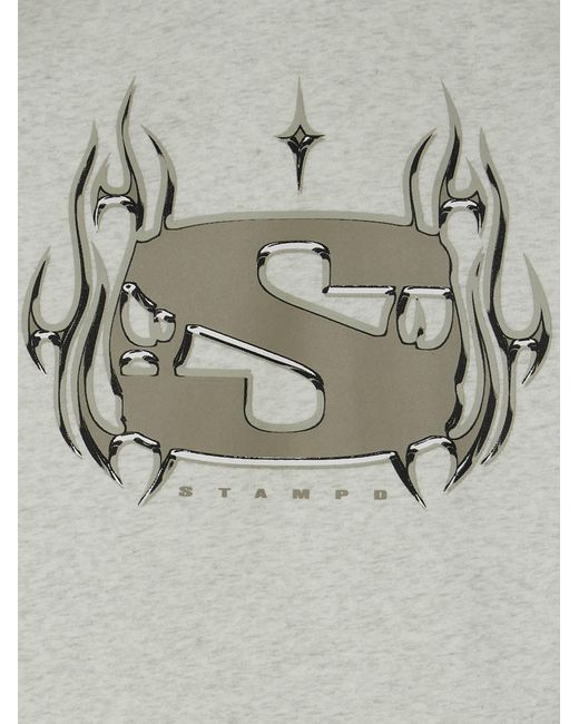 Stampd Gray Round-Necked Sweater for men