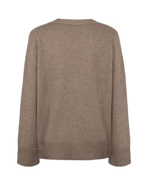 Aspesi Brown V-Neck Cardigan