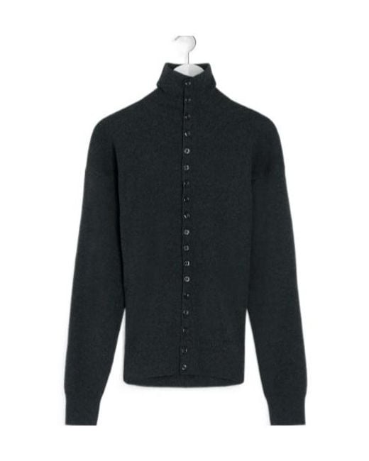 Lemaire Black Buttoned Fitted Cardigan