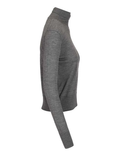 Forte_forte Gray Turtleneck Sweater