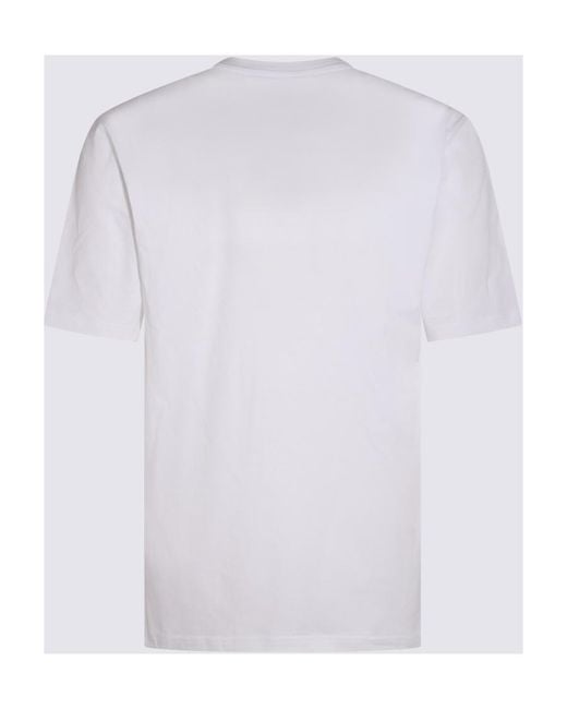 Moschino White Logo Printed Crewneck T-Shirt for men