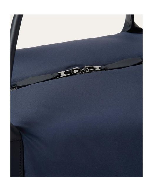 Loro Piana Blue Medium Wind Duffle Bag for men