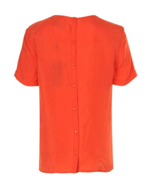 Armani Jeans Orange Logo Blouse