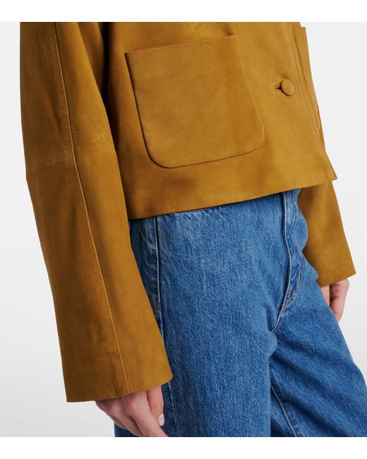 Dorothee Schumacher Brown Button Leather Jacket