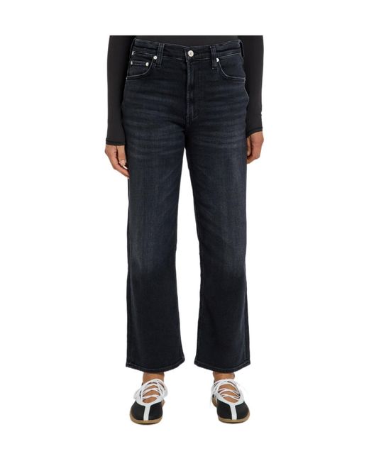 Citizens of Humanity Blue Straight-Leg Jeans