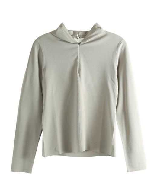 Amomento Gray Half-Zip Hoodie
