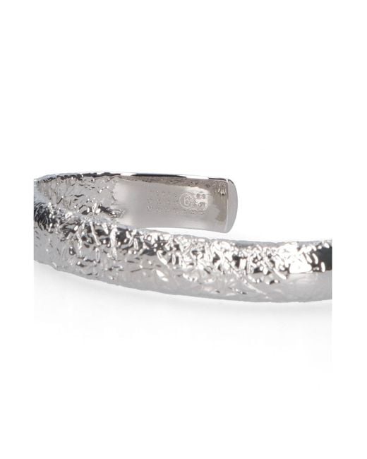 MM6 by Maison Margiela White Logo Engrave Bangle