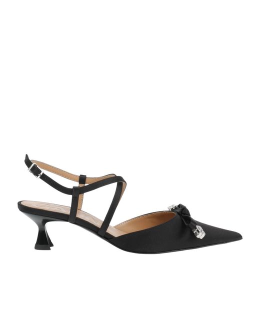 Ganni Black Plain Colour Court