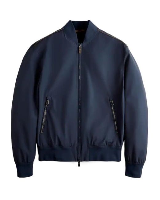 Tod's Blue Long-Sleeved Bomber Jacket for men
