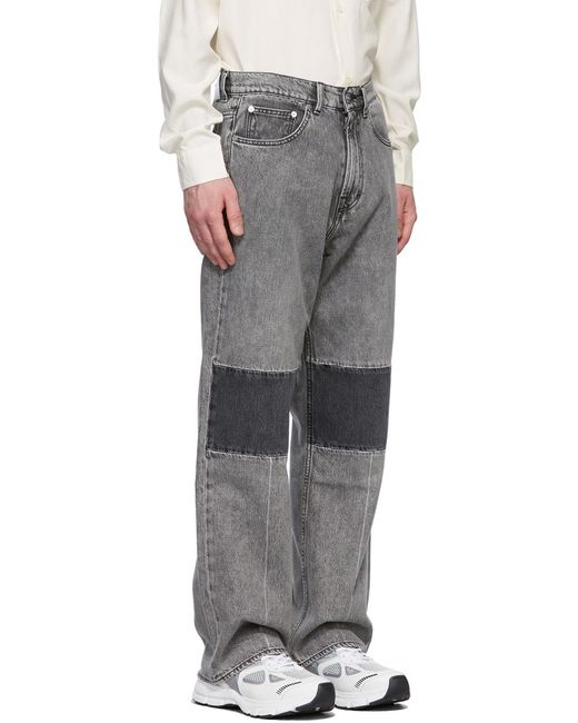 Our Legacy Black High Waist Straight-Leg Jeans for men