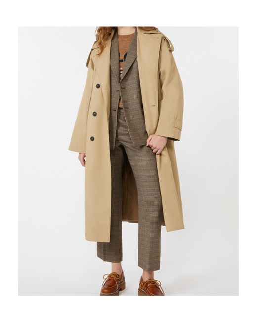 Weekend by Maxmara Gray Checked Tailored Trousers