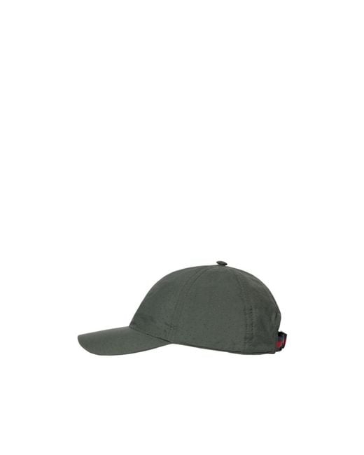 Gucci Green Cotton Baseball Hat With Print for men
