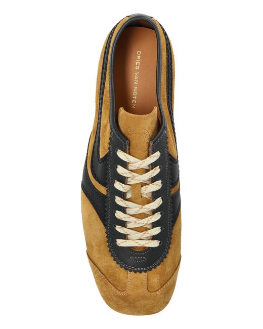 Dries Van Noten Brown Low-Top Sneakers for men
