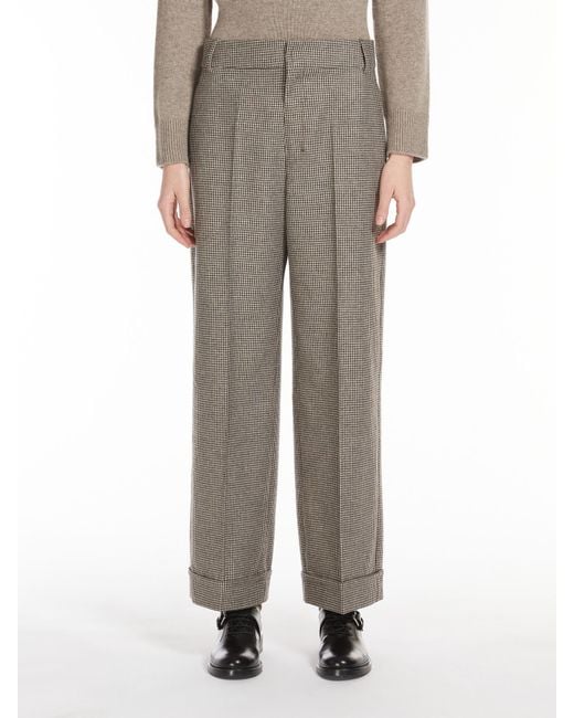 Max Mara Gray 'S Lilly Regular Fit Straight Leg Pants