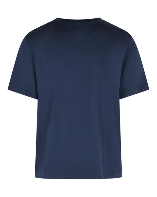 Eleventy Blue Cotton T-Shirt for men