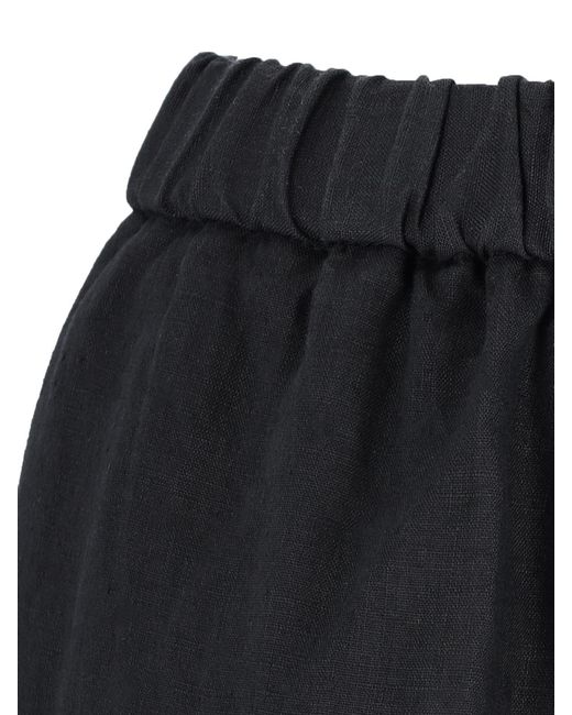 Aspesi Blue Elasticated Straight-Leg Trousers