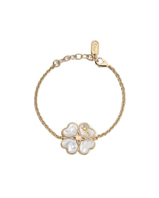 Dior Metallic Sparkling Clover Bracelet