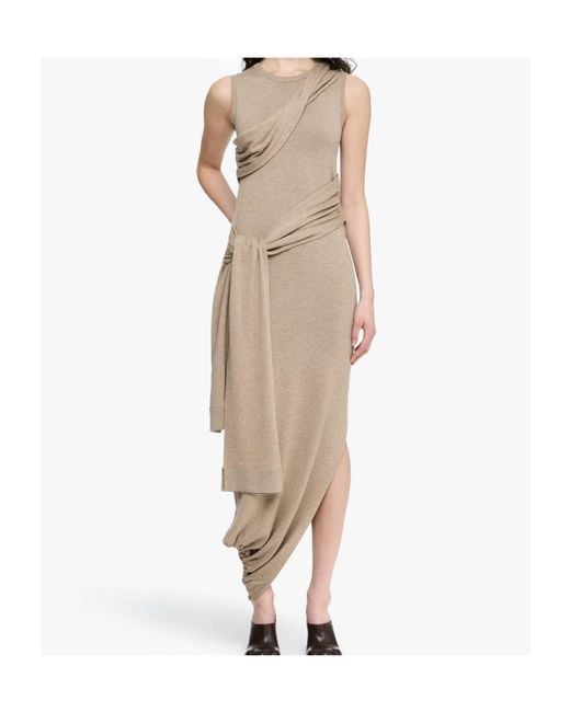 J.W. Anderson Natural Tie Detail Sleeveless Dress