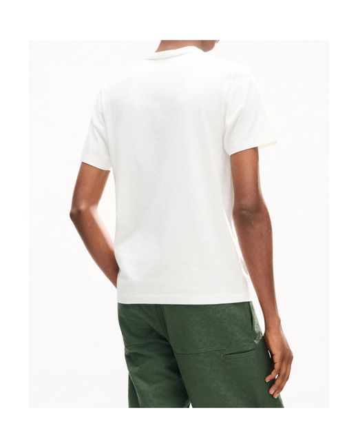 KENZO White Eiffel Tower Design Slim T-Shirt for men