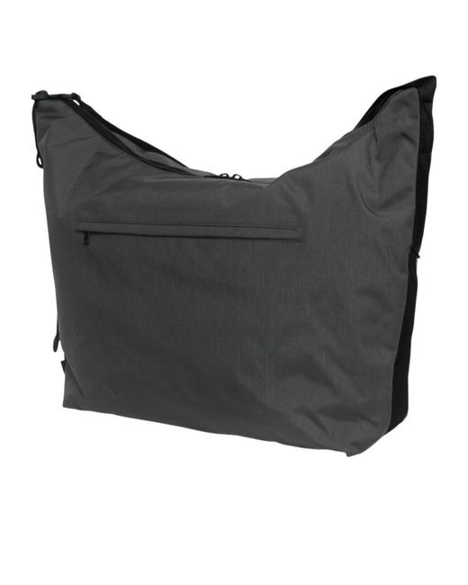 Y-3 Black Logo Patch Shoulder Bag for men