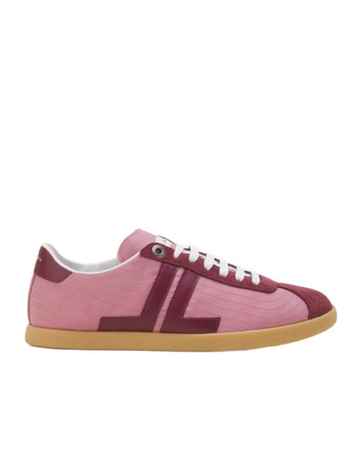 Lanvin Purple Glen Quilted Low-Top Sneakers for men