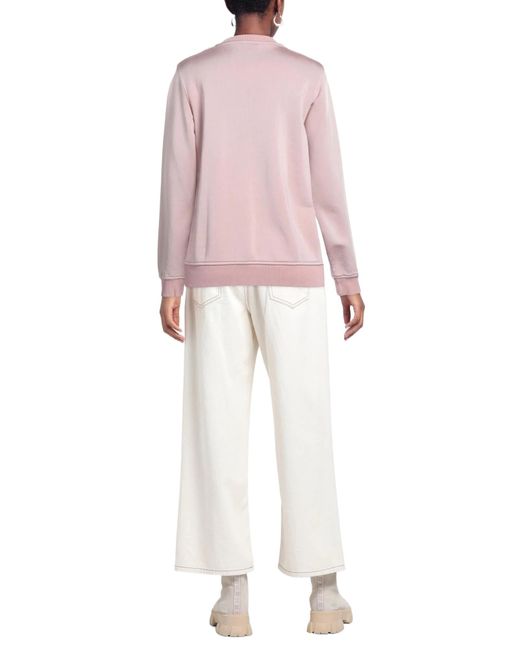 DIESEL Pink Solid Color Sweatshirt