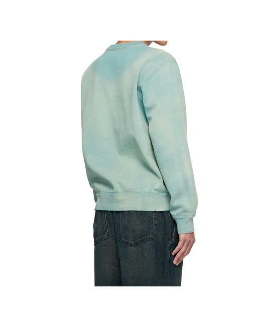 Isabel Marant Green Graphic Crewneck Sweater for men