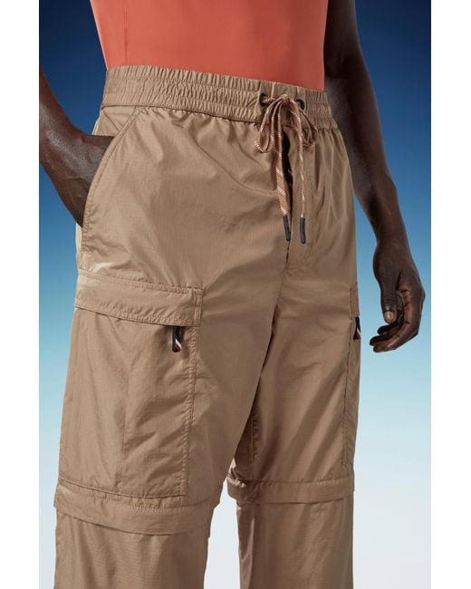 Moncler Natural Grenoble Drawstring Cargo Pants for men