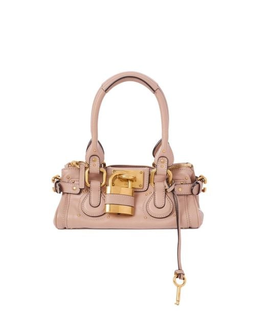 Chloé Pink Chloé Paddington Small Top Handle Bag