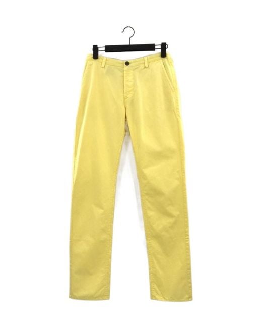 Boss Yellow Logo Casual Pants for men